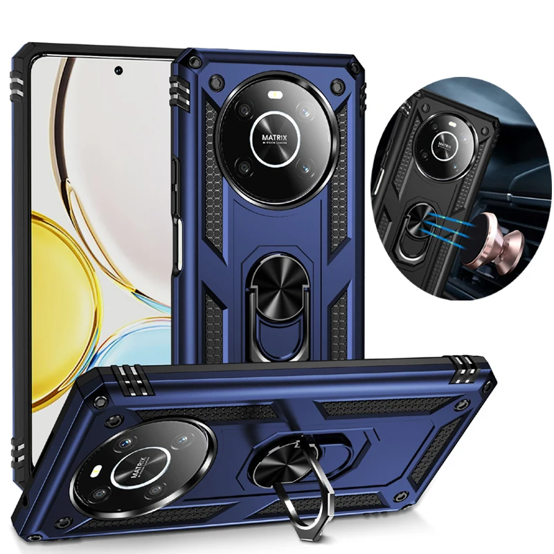 ل الشرف X8 50X7 X9 4G 5G جراب هاتف درع وعرة العسكرية للصدمات المغناطيسي حلقة حماية غطاء لين حالات الوفير Funda #4