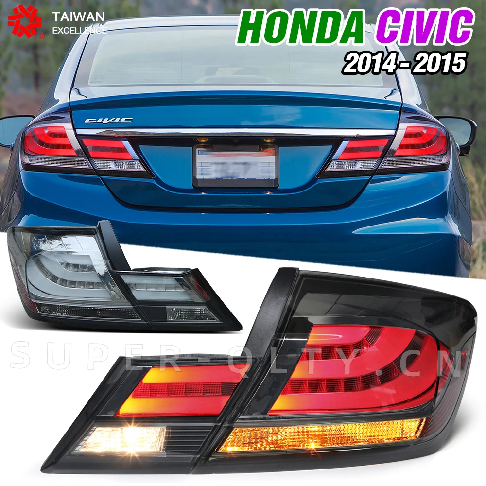 

Car taillights for 2014-2015 CIVIC,LED light suitable for the whole series，car accessories