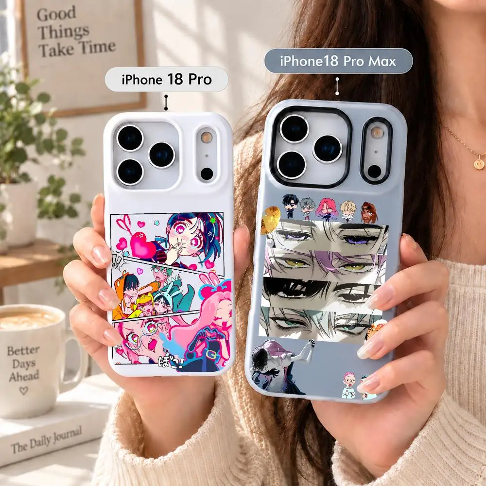 Funda para teléfono con diseño de anime estético, estilo «A-Alien StageS», de lujo, en colores llamativos, 2 en 1, para iPhone 18, 17, Air, 16, 15, 14, 13 Pro Max.