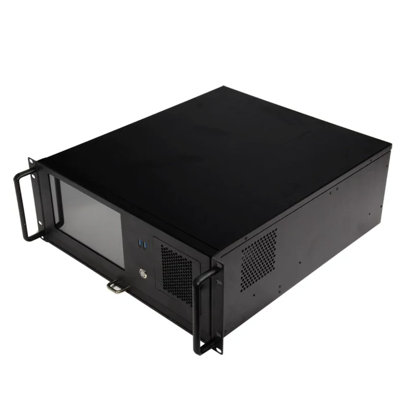 4U Server Chassis 8.9 Inch Display Screen Keyboard Touch Mouse Integrated Workstation Case For Data Center Rack Mount System