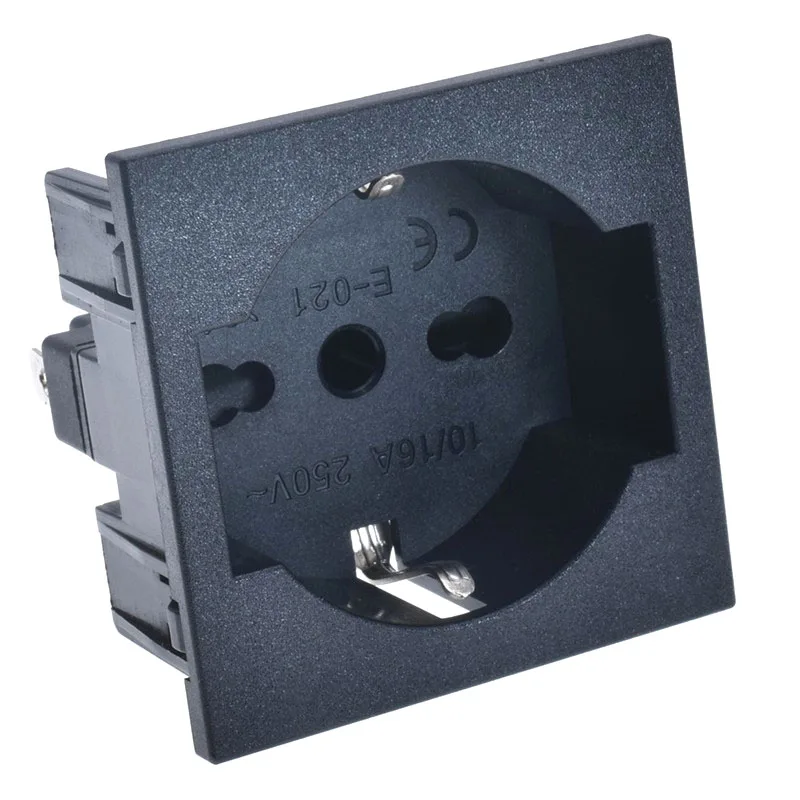 Italy standard power outlet terminals can welding cassette for industrial socket connector socket 10 a / 16 a