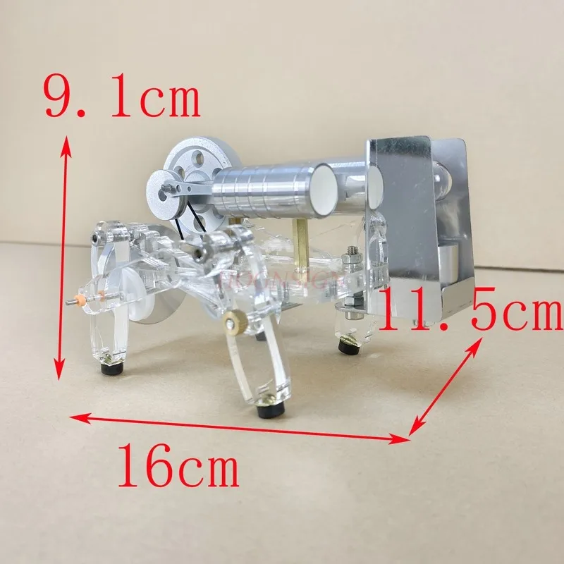 physical experiment equipment teaching Stirling Engine Quadruped Model Bionic Beast Toy Model Steam Engine Model Mini Engine