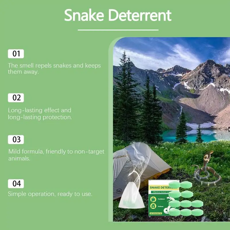 

Yard Snake Repeller Backyard Serpent Prevention Fast-Acting Long-Lasting Snake Repeller For Yard Lawn Garage Garden Camping