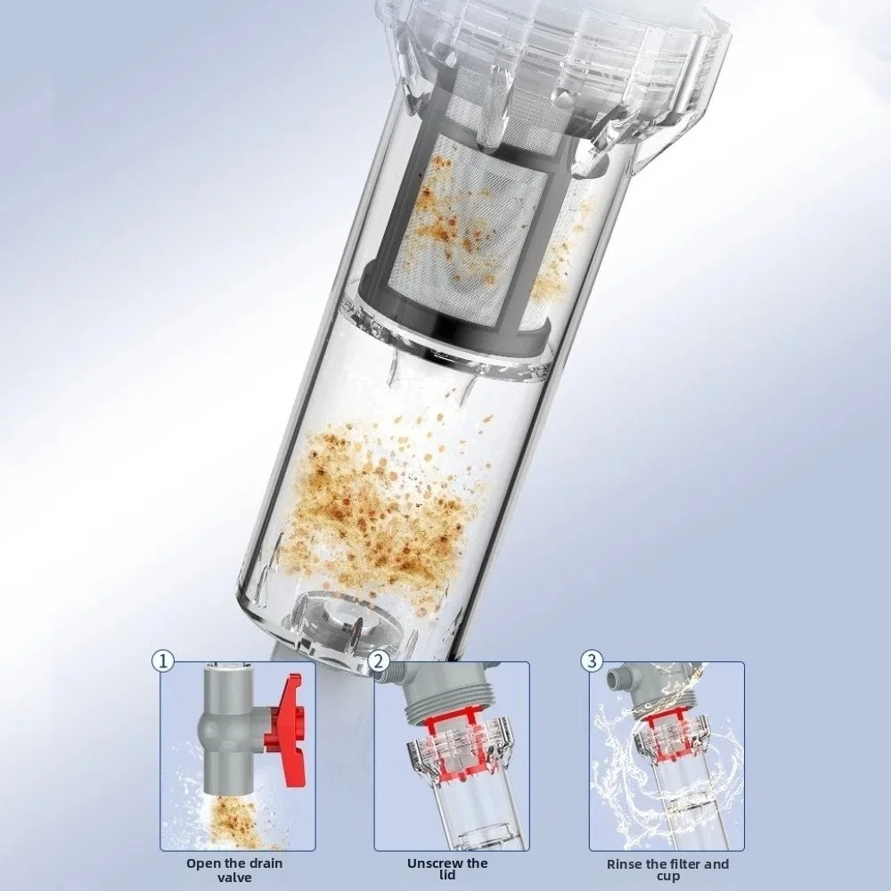 1/2 Thread Aquarium Feces Separator Stainless Steel Filter Screen Precision Filtration Sediment Water Filter