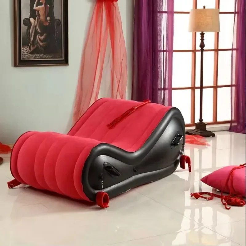 Inflatable Sex Sofa Furniture S shaped Love Position Chair Chaise Lounge for Adult