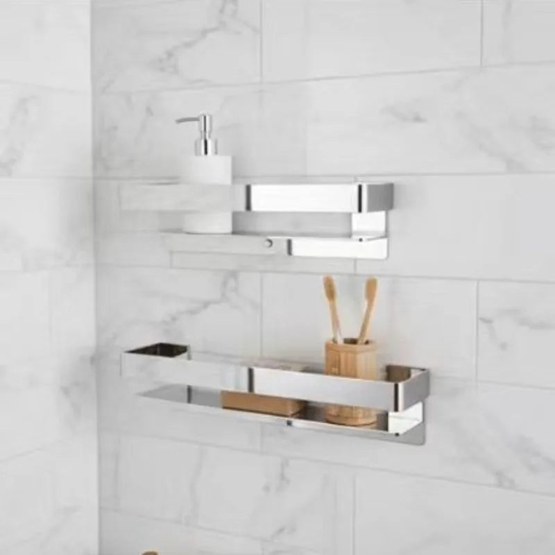 

Towel bar set Stainless steel 304 rectangular bathroom rack Toilet tissue rack cover