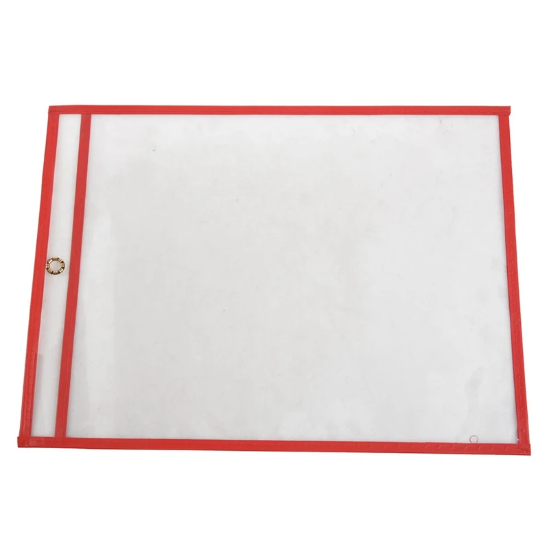 10 Pcs Dry Erase Pockets Oversize 9X12 Inch Pockets Classroom Organization Reusable Dry Erase Pockets Teaching Supplies