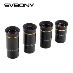 Conjunto de oculares de telescopio astronómico Svbony, 1.25 pulgadas, ocular UWA de 66 grados, disponible en tamaños individuales de 6/9/15/20 mm con lentes completamente multicapa.