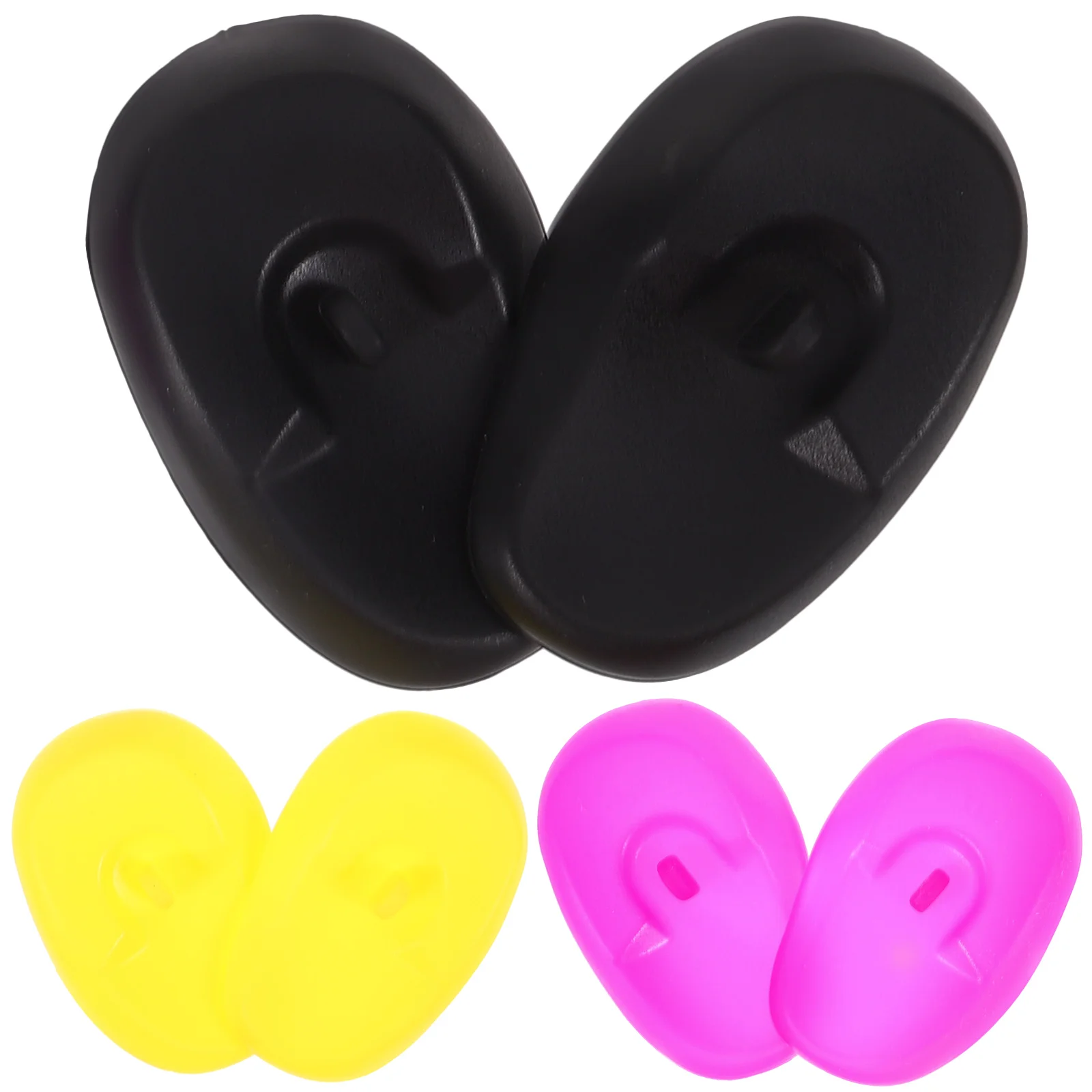 

3 Pairs Silicone Ear Covers Water Protection for Hair Dye Reusable Heat Dryer Shower Caps Muffs