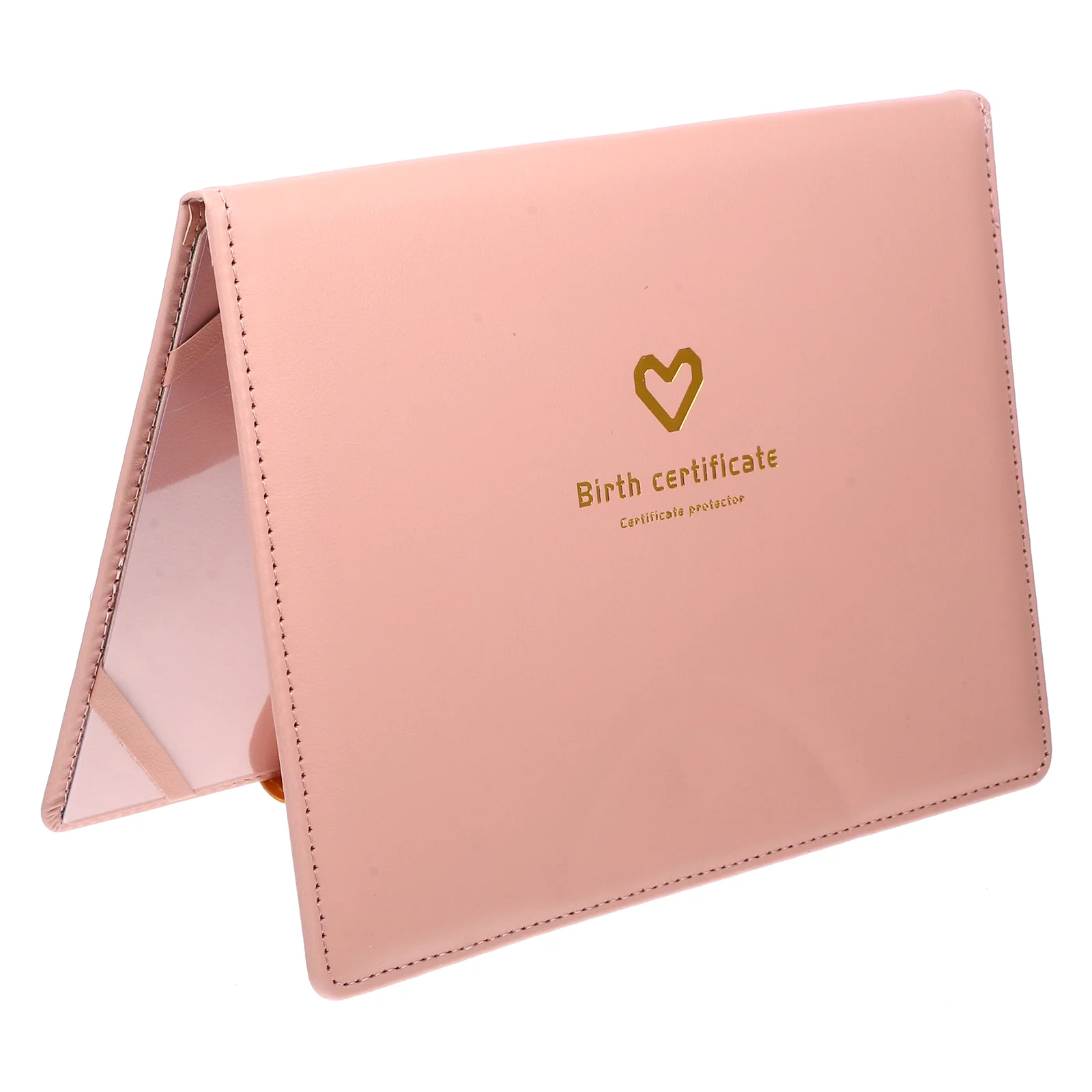 Card Binder Birth Certificate Cover Protector Document for Charming 2200X1640X100CM Folder Pink Organizer Newborn
