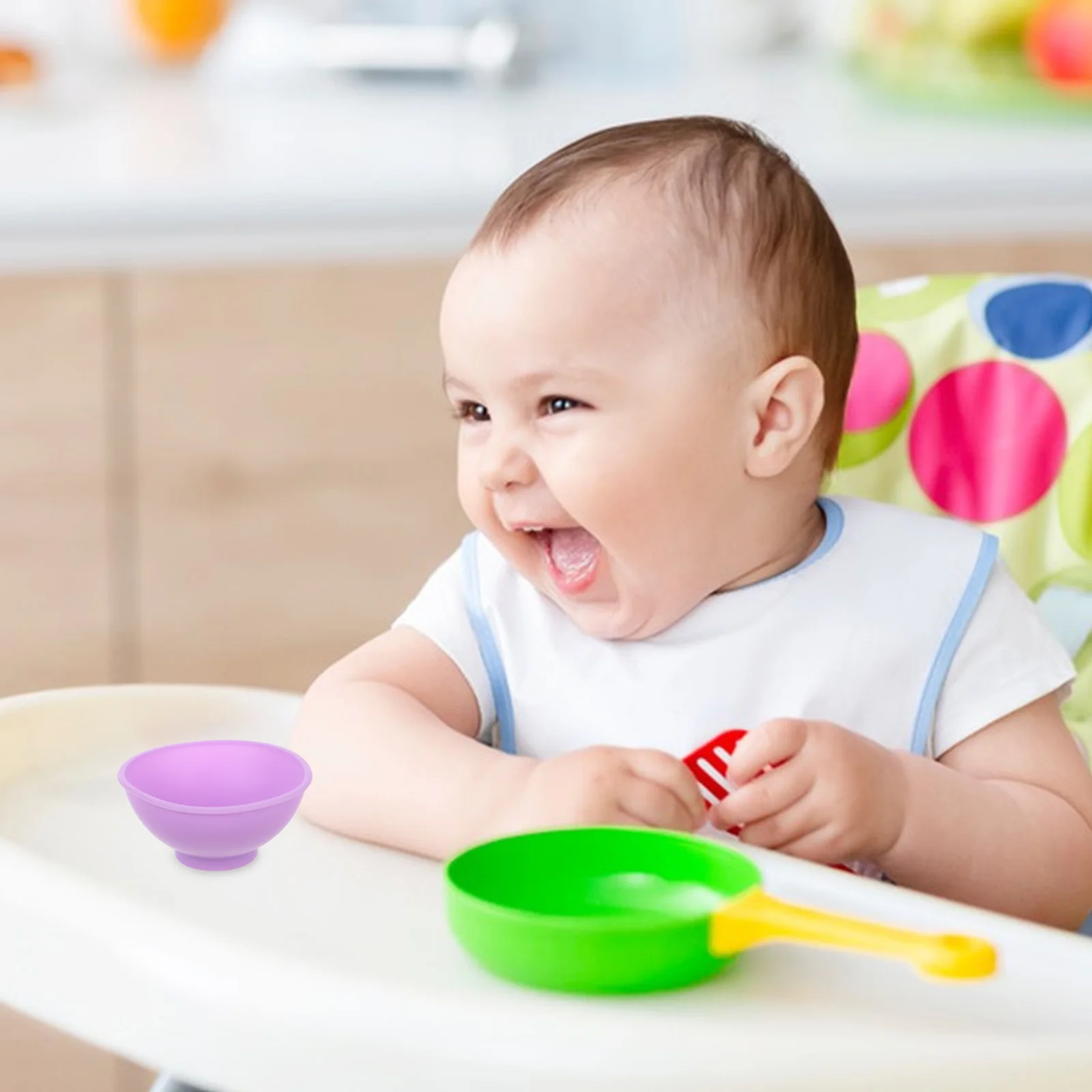 

4 Pcs Silicone Mini Bowls for Kitchen Baby Food Seasoning Nonstick Easy Clean Reusable Mixing Facial Mask Prep