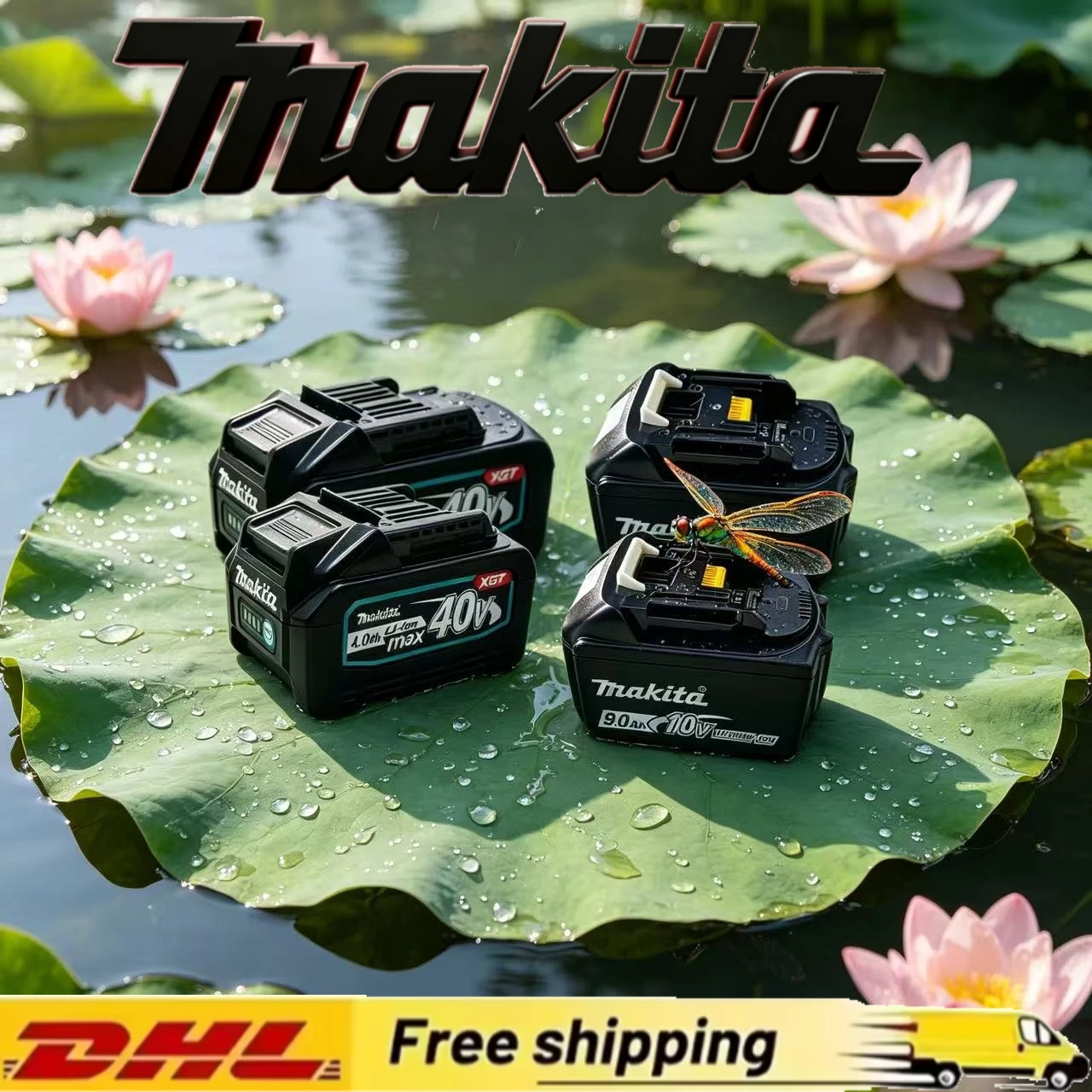 

100% Original Makita 18V LXT &40V XGT Battery, Space-saving Compact Size & Convenient to carry for DIY and field work