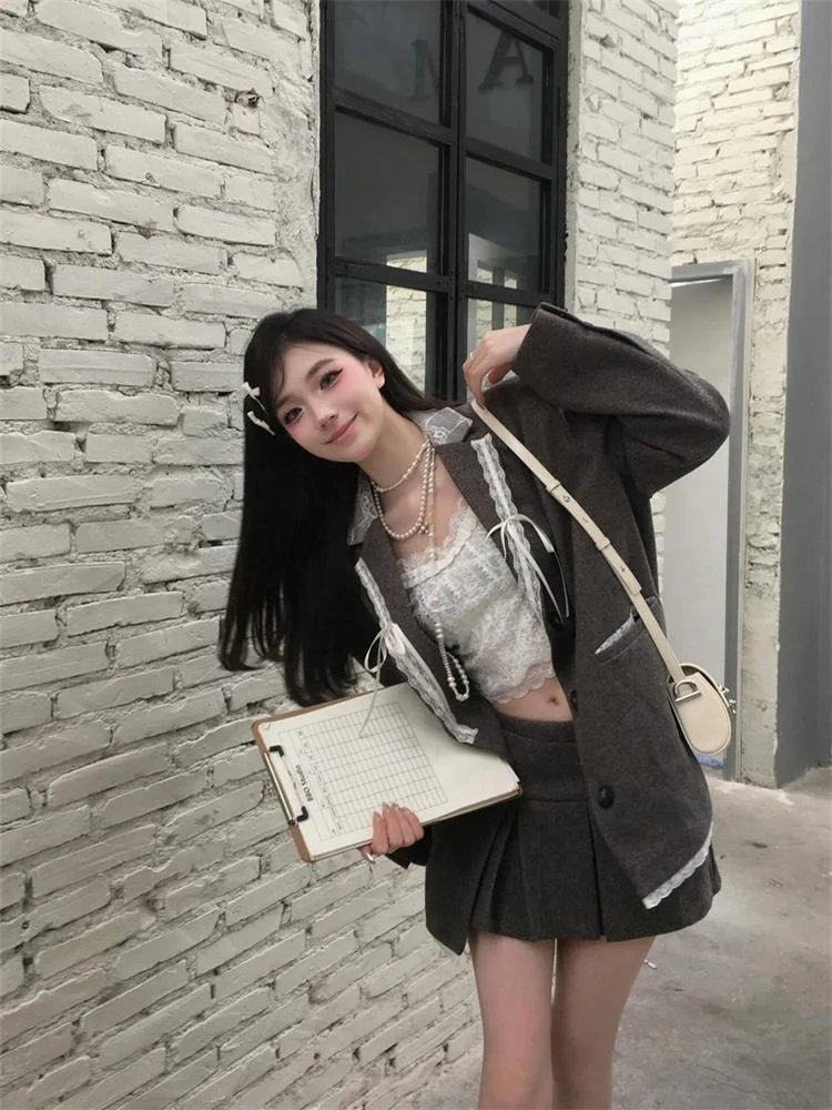 

Ретро-пальто с узором-узлом, женское, свободного кроя, осеннее, новое, модное, с пуговицами, длинное, вязаное