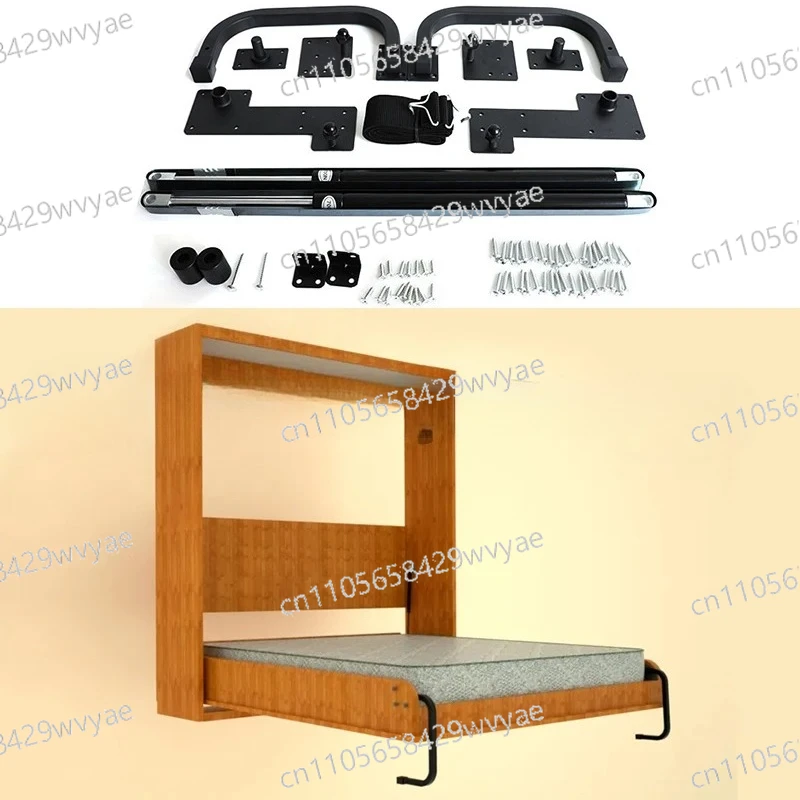Spring Mechanism Murphy Bed DIY Kit Rotating Horizontal Room Sofa King Hidden Large Wall Hardware Kit