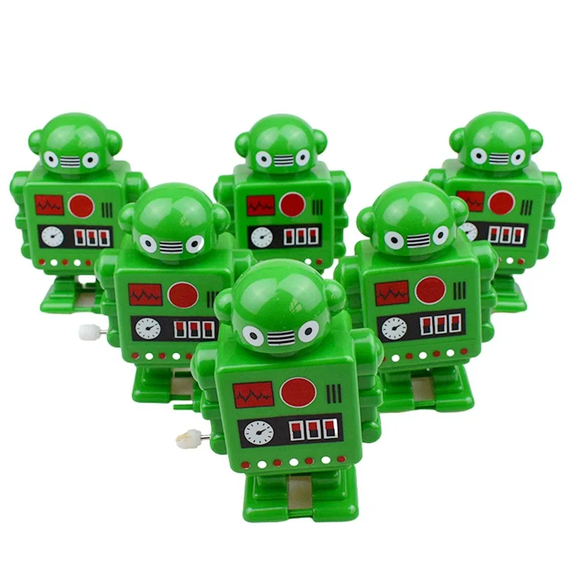 Novelty Funny Wind-up Robot Toys Children's Clockwork Toys Walking Robot Toys Cartoon Cute Robot Boy Gifts