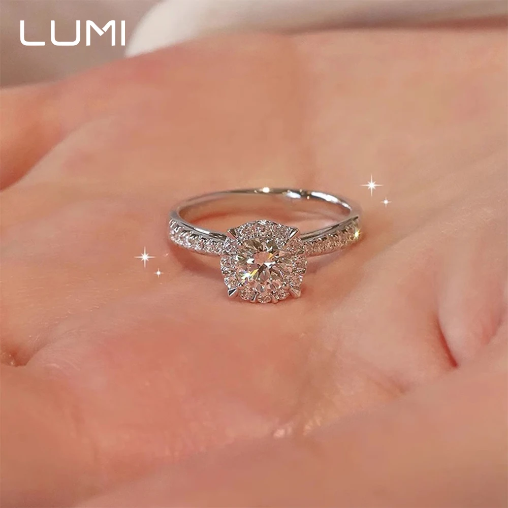 

Кольца из 100% настоящего муассанита 0,5-1 карата D цвета для женщин, классические квадратные кольца из стерлингового серебра S925, сверкающие имитация бриллианта