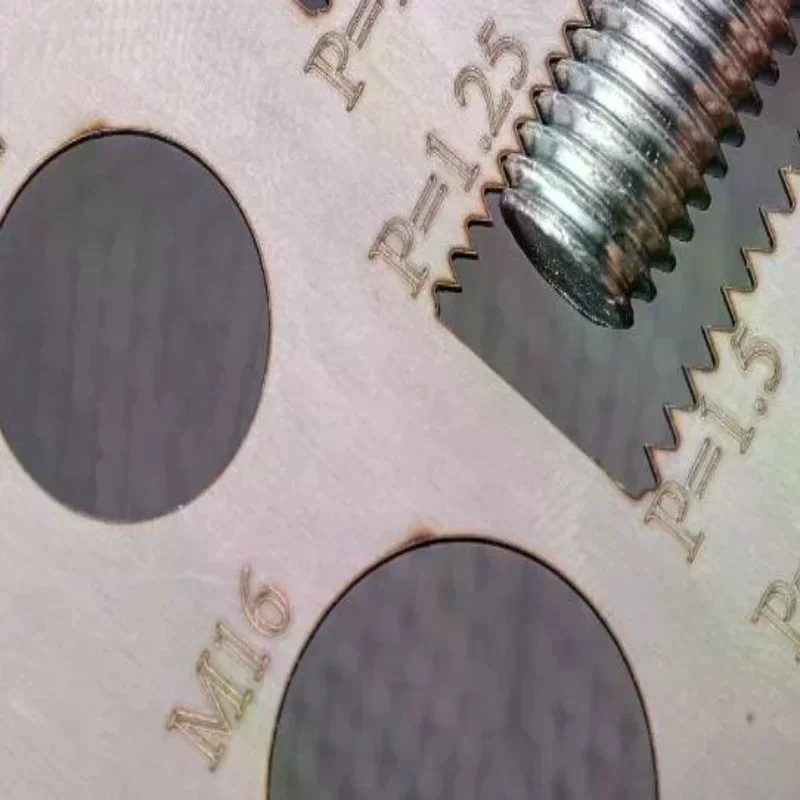 Screw Thread Pitch Gauge Ruler Measuring Tool Bolt Nut Metric Machining Threads Screw Cutting Gauge Angle Model Measuring