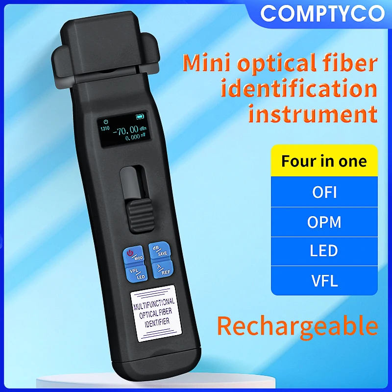 comptyco-rechargeable-aua-c607-c605-fiber-optic-identifier-live-optical-fiber-cable-direction-identifier-built-in-opm-vfl-led