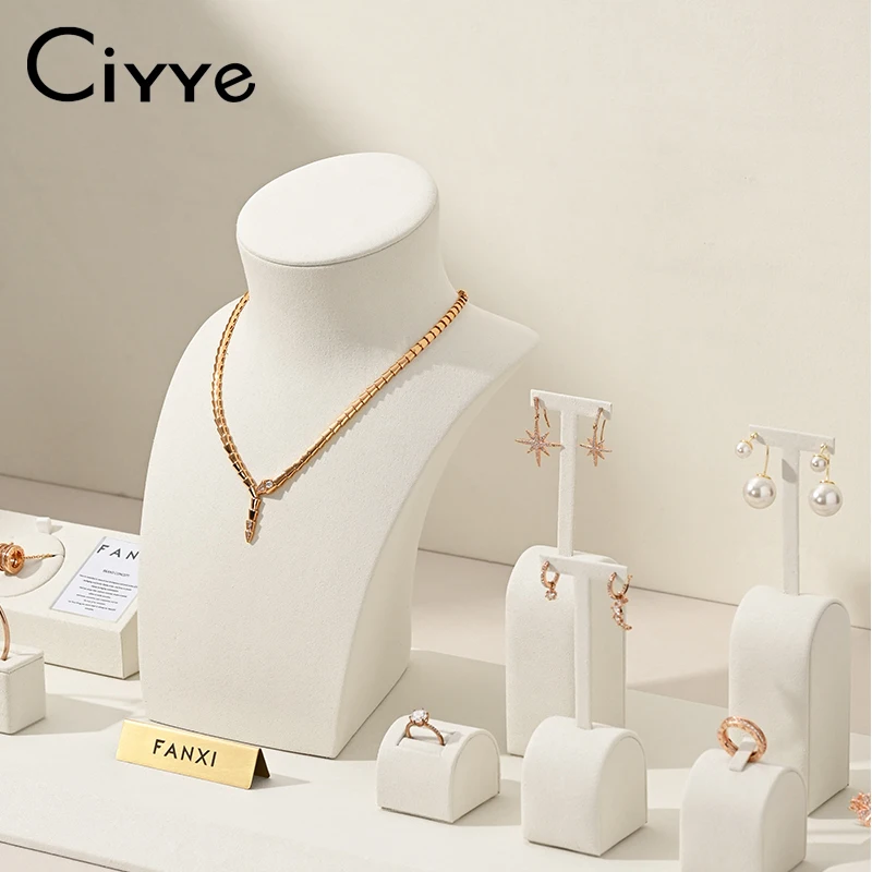 Ciyye New Portrait Jewelry Display Set Props for Earrings Rings Necklaces Bracelets Jewelry Display Stand Shop Window Decoration