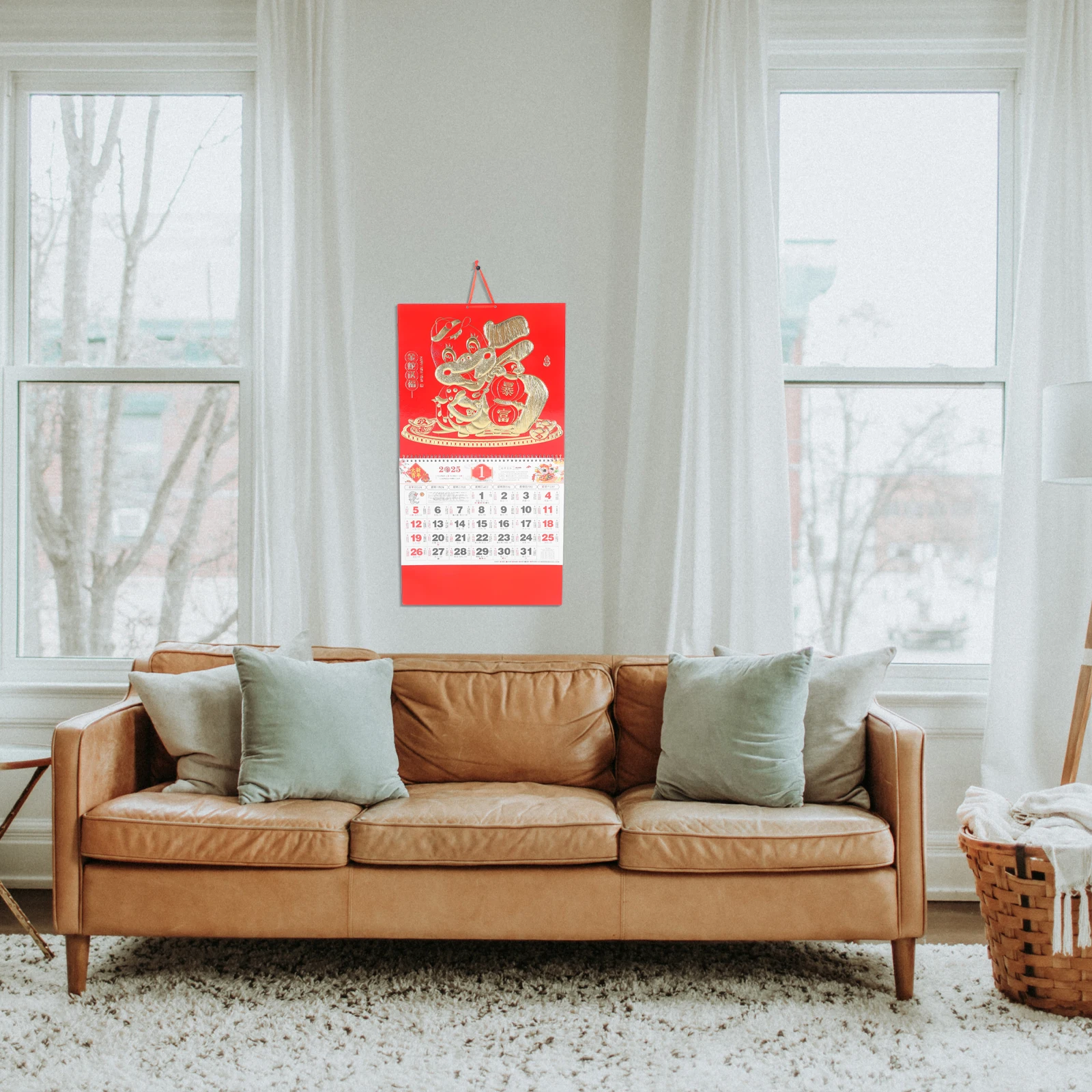 

Zodiac Calendar Calendars Chinese New Year Hanging Paper Decoration Wall Decorate Style