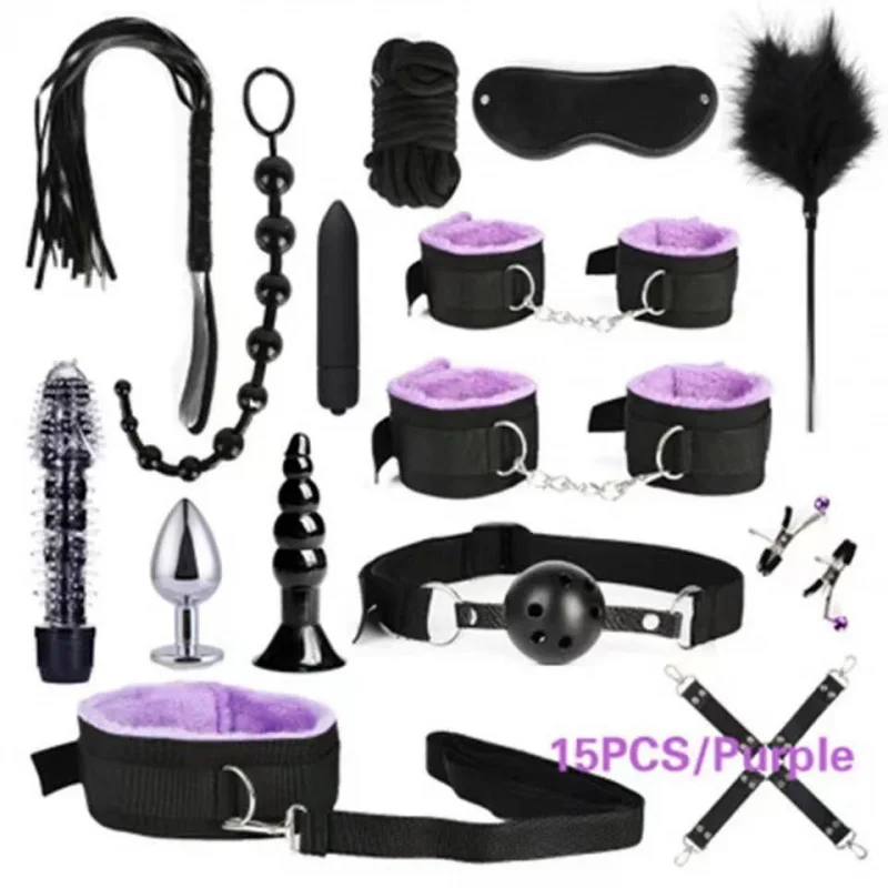 TradeSMBundle Kit Webbing Plush Suit13Set Produto Sexual Suit15Pieces17Piece Sex Toy