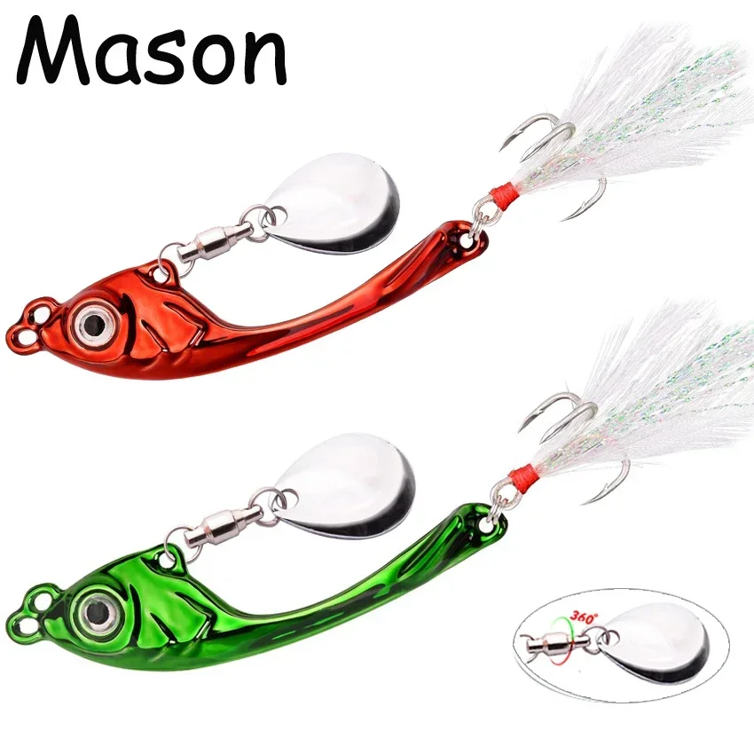 7g 10g 15g 20g Metal Spinner Lure VIB Tail Long Cast Bait Spoon for Bass Trout Pike Freshwater Saltwater Winter Fishing Lures