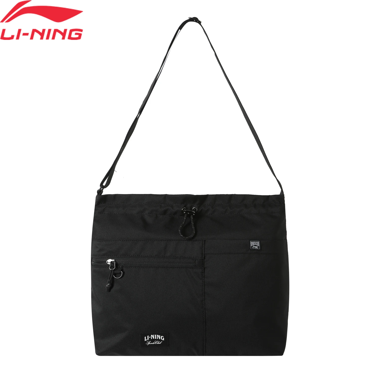 Li-Ning Unisex GYM Training Crossbody Bag 100%Polyester 310*105*320mm LiNing Men Women Stylish Fitness Bags ABDV099