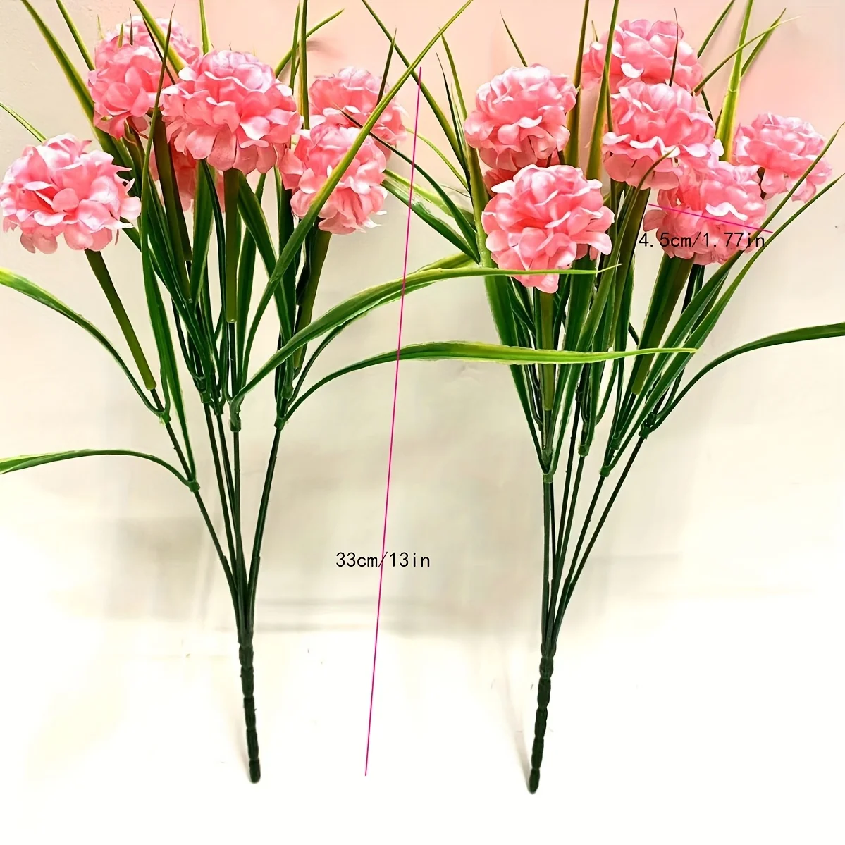 Künstlicher Hortensienstrauß – künstliche Blumencluster aus Kunststoff für Zuhause, Hochzeit und Verlobungsdekoration – Detail 5