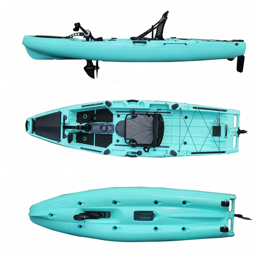 

Викторинг, горячая распродажа, популярный педальный каяк для 1-го человека, сидящий на вершине, материал Lldpe, рыболовный каяк с педальным приводом для продажи