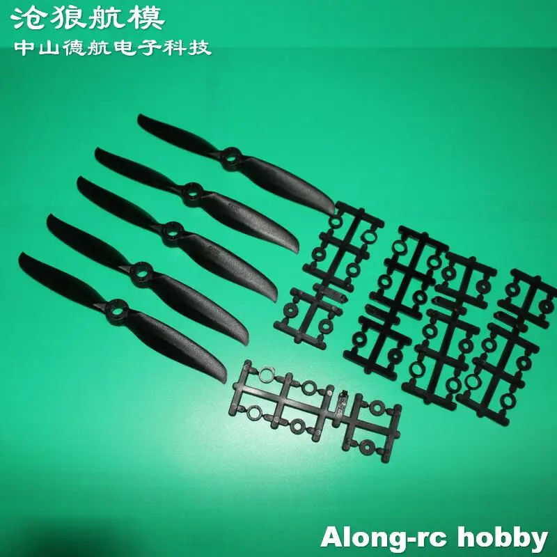 5Pcs 5050E 5X5 E 5นิ้ว5 "ใบพัดรุ่น RC อะไหล่สำหรับเครื่องบิน Hobby เครื่องบินเครื่องบินสีดำ DIY เครื่องบินรุ่น
