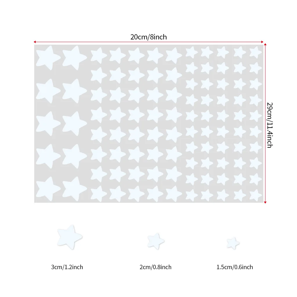 100 шт. светящиеся наклейки на стену, светящиеся в темноте наклейки со звездами, наклейки для детей, детские комнаты, красочные флуоресцентные наклейки, домашний декор