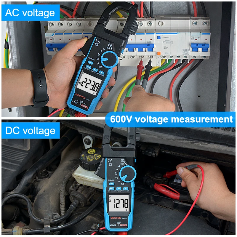 CM87A Pinza amperometrica digitale 600A Tester di corrente CA Vero RMS Gamma automatica Resistenza Diodo Multimetro Tes Pinza amperometrica digitale