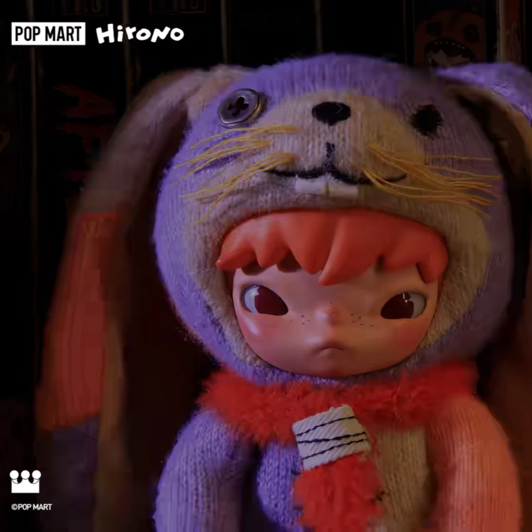 POP MART Hirono After Dark Series Muñeco de Peluche Colgante Caja Sorpresa Juguetes Bolsa Misteriosa Figura Anime Linda Adorno Regalo