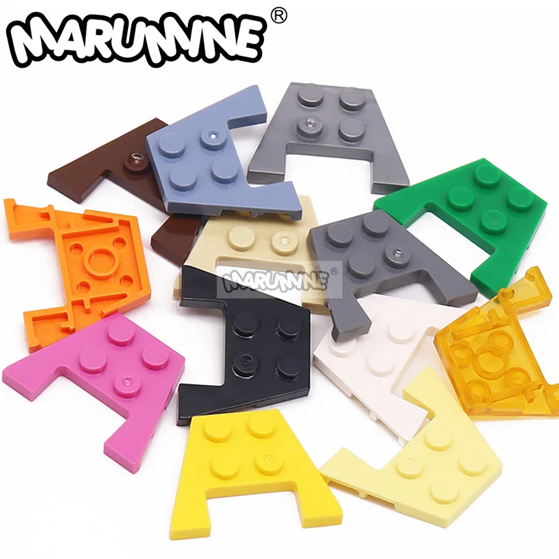 

MARUMINE 200 шт. MOC клиновая пластина 3x4 детали кирпича 48183 90194 технологические блоки классическая конструкция DIY совместимый строительный набор
