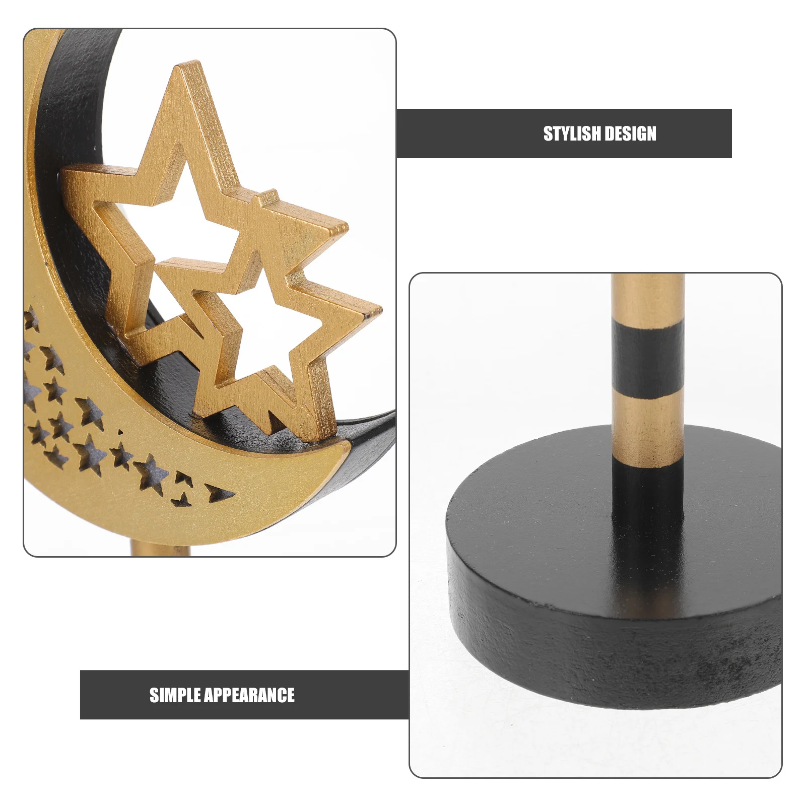 

Ramadan Wooden LED Light Eid Mubarak Wood Lamp for Tabletop Home Decor Festive Night Light Living Room Bedroom Bar Shop Cafe