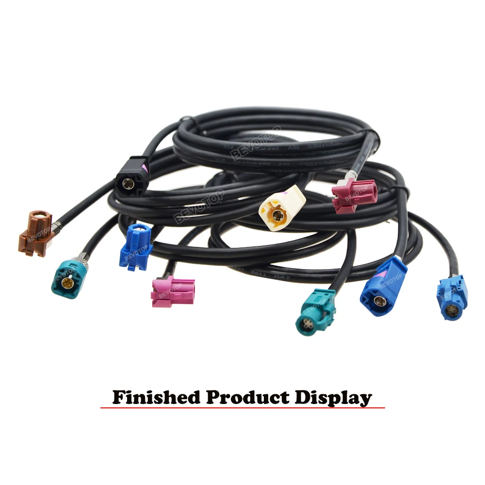 1Pcs HSD Cable Fakra Code C 4pin Car Reversing LVDS Video Wiring Harness Connector Assembly for BMW Benz Audi