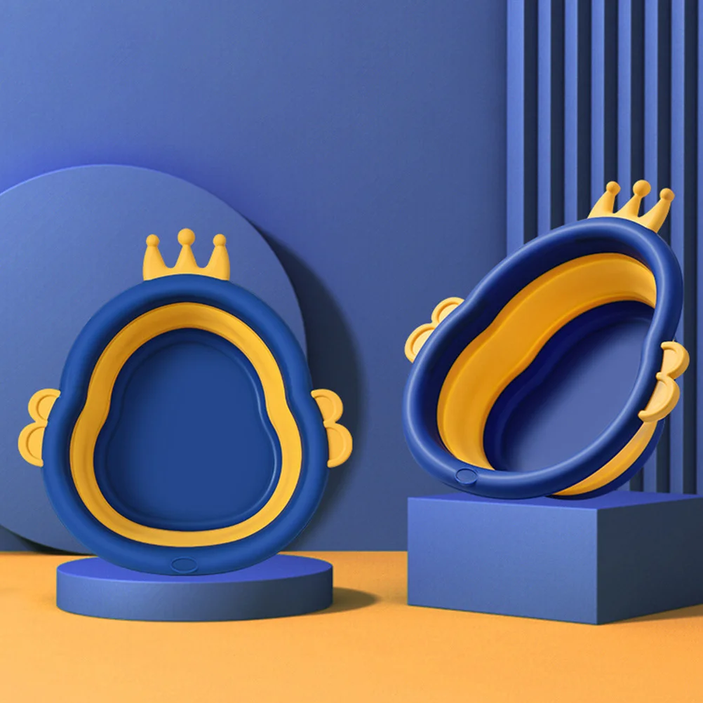 حوض وجه الطفل المحمول خفيف الوزن وسعة كبيرة للأطفال، تصميم كرتوني متين للرضع، حوض غسيل صغير من البولي بروبيلين #6