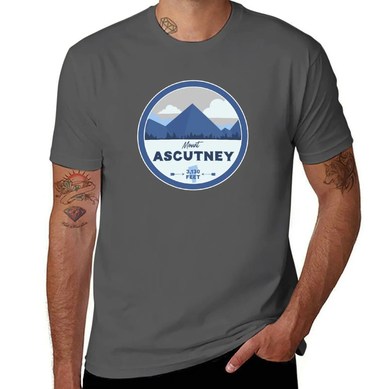 Vermont Mountains Ascutney VT Mount Hiking T-Shirt Plus Size Lightweight Top