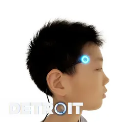 Cosplay Become Human Connor RK800 Temple Luminescence DIY Accessories Kara Head State Scintillation Light Circle Halloween Props