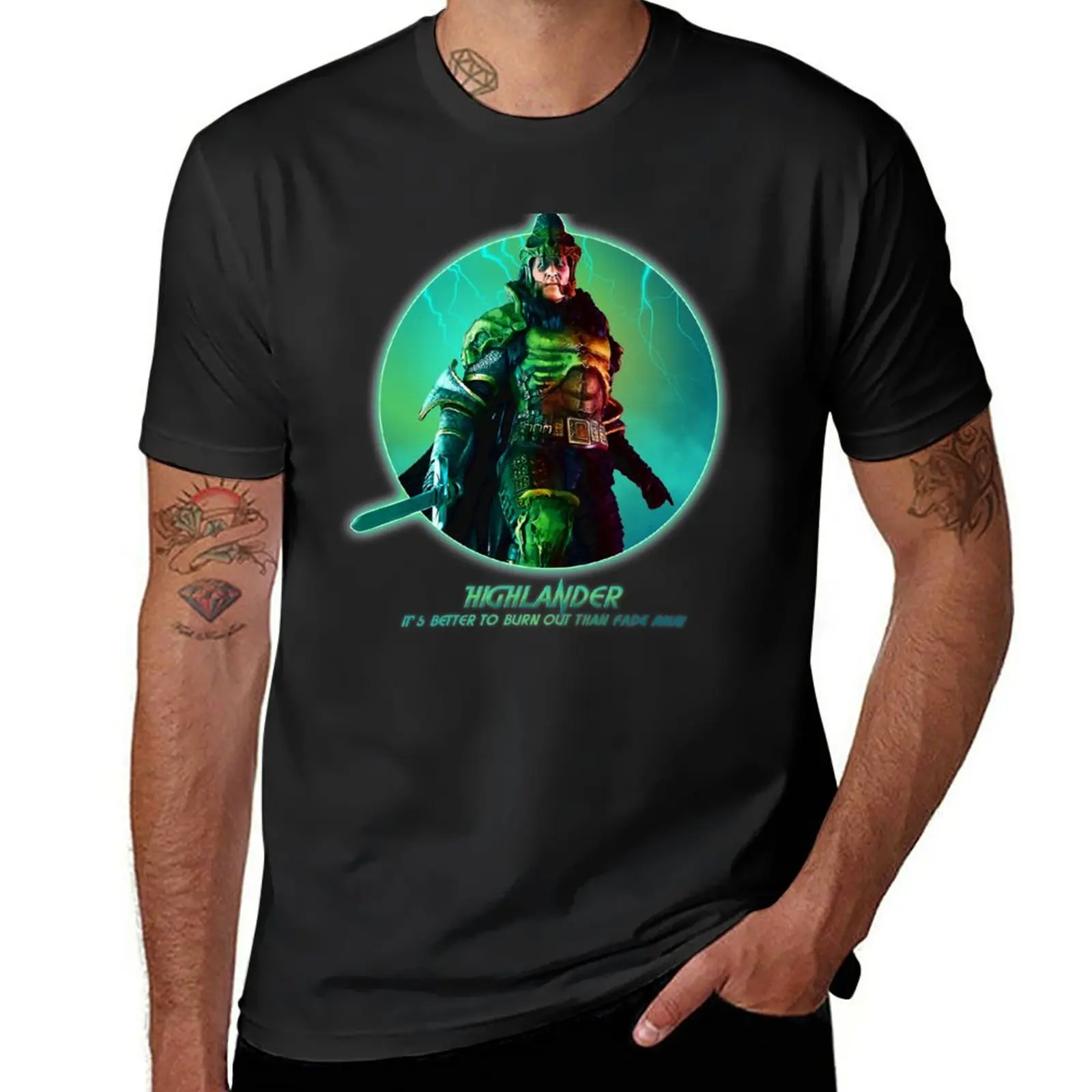 

New Highlander - the Kurgan T-Shirt black t shirt black t shirts T-shirts for men cotton