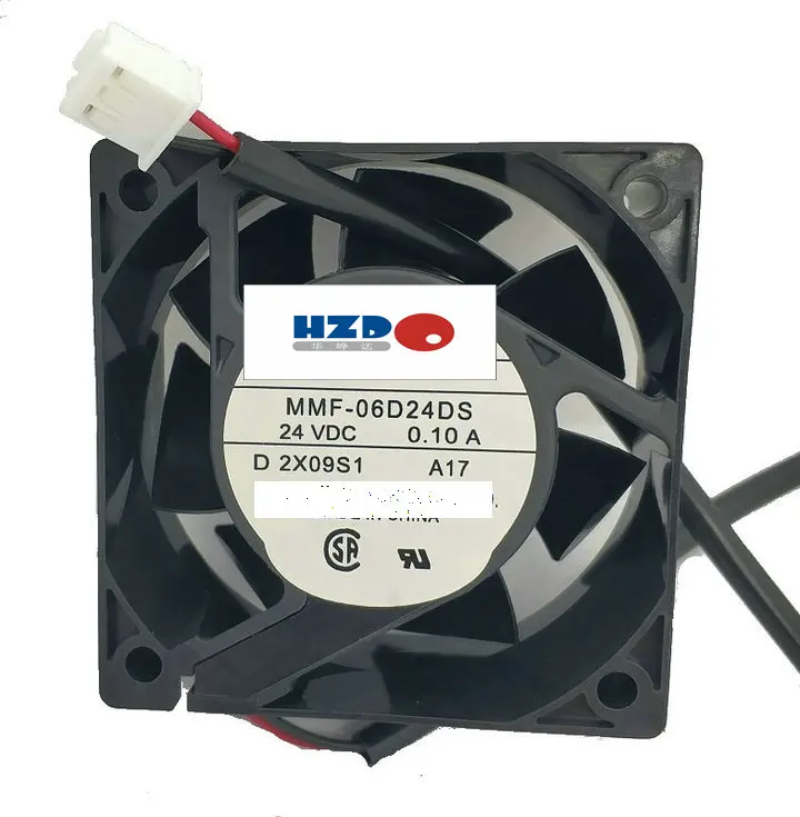 New Original HZDO MMF-06D24DS d 2x09s1 A17 6025 24V 0.1A  inverter cooling fan 60*60*25MM