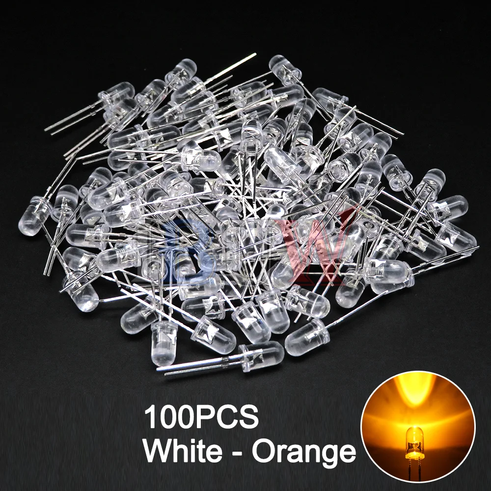 Variant: 100pcs White-Orange