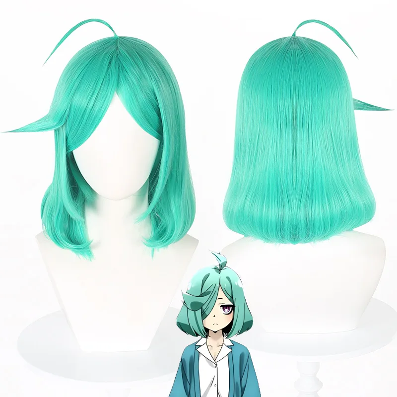 

Long Green Synthetic Wig Cosplay Costume Party Anime Style Heat Resistant Fiber Hair Wigs for Women