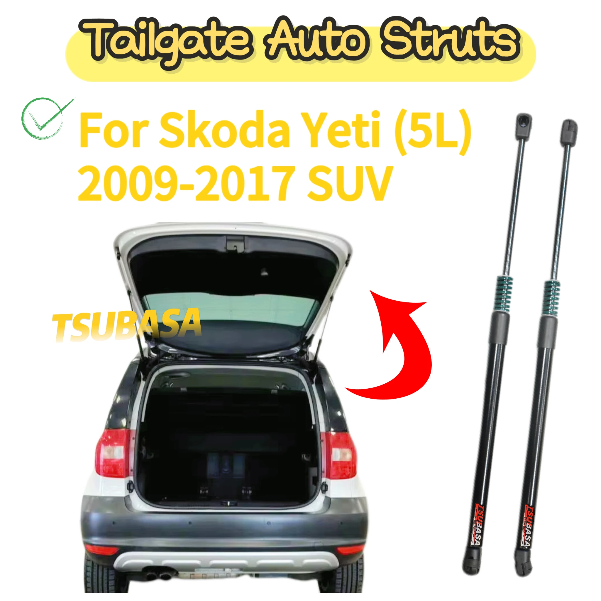 

Auto Struts With Springs For Skoda Yeti (5L) 2009-2017 SUV Rear Tailgate Trunk Boot Automatic Lift Supports Shock Damper Rod