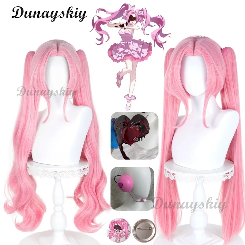 Alien Alien Stage Zombie Stage Mizi Cosplay Wig Prop Double Ponytails Pink Wig Heat Resistant Synthetic Wigs Halloween Carnival Party - Aliexpress Deal