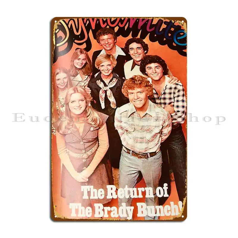 The All New Brady Bunch Including Fake Jan Trichstudio Metal Plaque Living Room Customized Funny Kitchen Create Tin Sign Poster