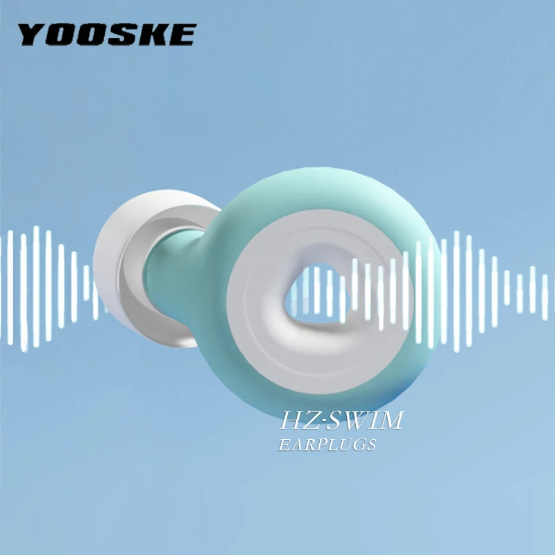 Silent Sleep Noise Reduction Earplug Soft Silicone Ear Muffs Noise Protection Travel Reusable Swimming Waterproof Ear Plugs