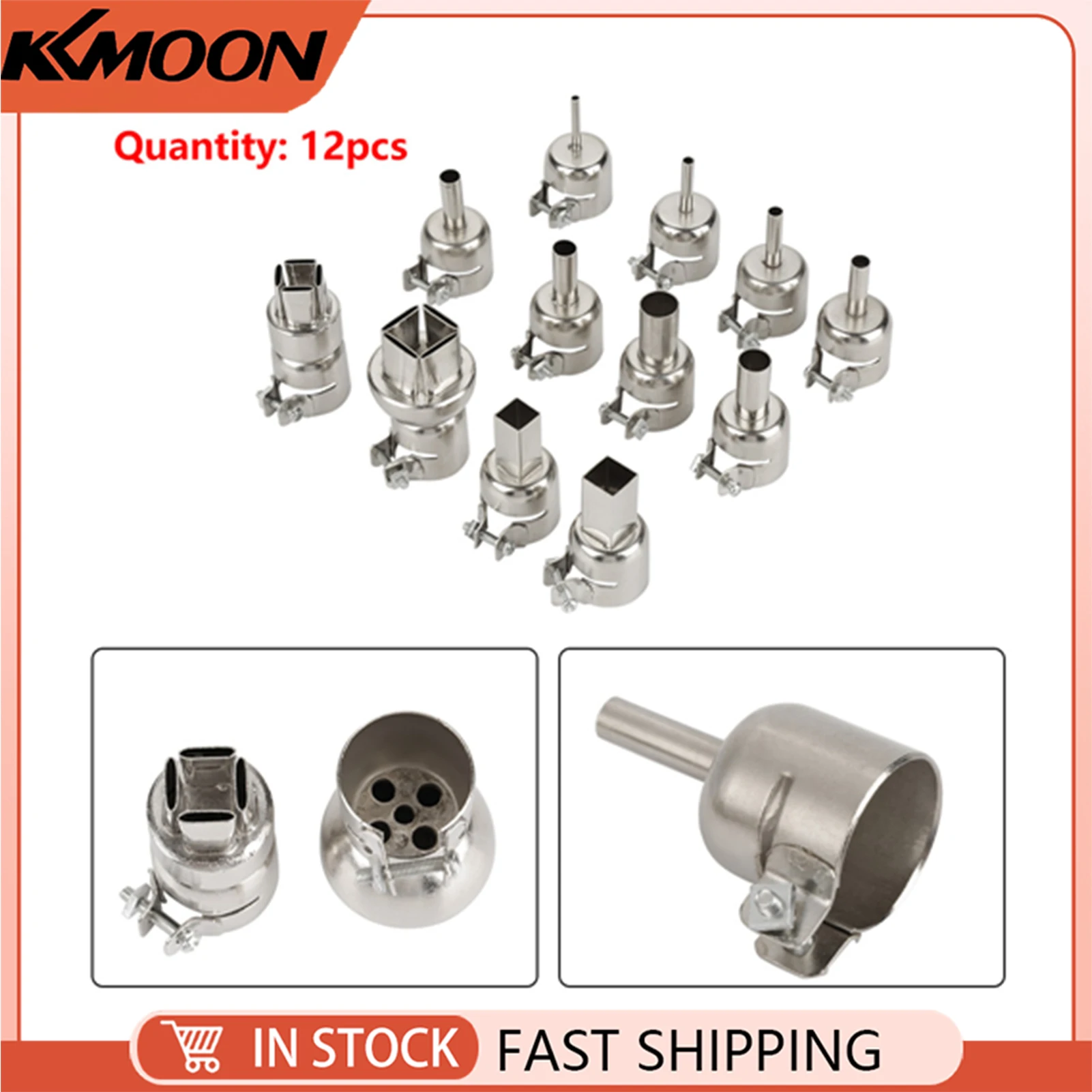 

12 шт. комплект насадок для термофена для паяльной станции горячего воздуха 850, аксессуар для ремонта