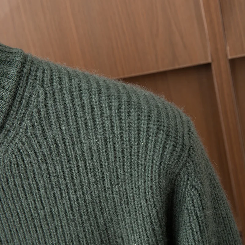 고품질 남성용 100% 캐시미어 스웨터 가을 겨울 두꺼운 지퍼 가디건 캐주얼 스타일 재킷 부드럽고 따뜻한 캐시미어 니트웨어