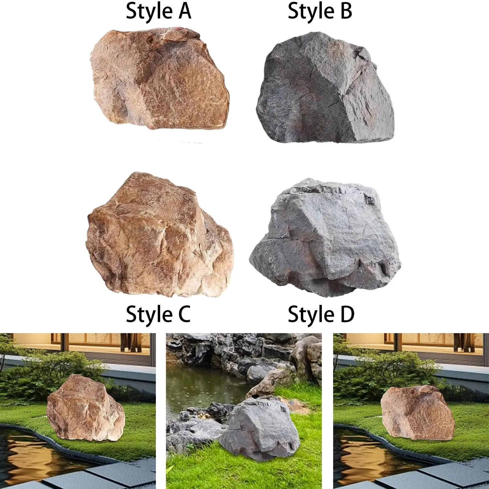 

Искусственный рок-орнамент из искусственной кожи, универсальный, легкий, реалистичный пейзаж из песчаника для украшения дома, отелей, сада, супермаркетов